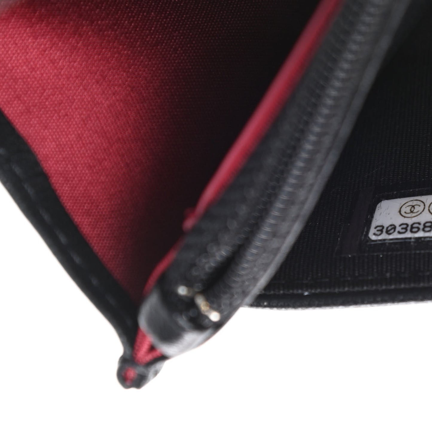 Shiny Goatskin Quilted Chanel 19 Wallet On Chain WOC Black