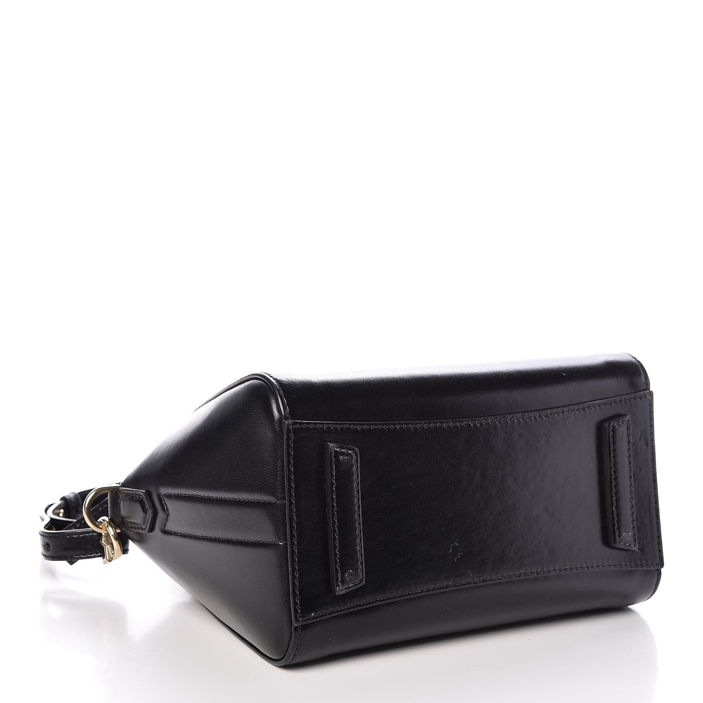Shiny Lord Calfskin Mini Antigona Black
