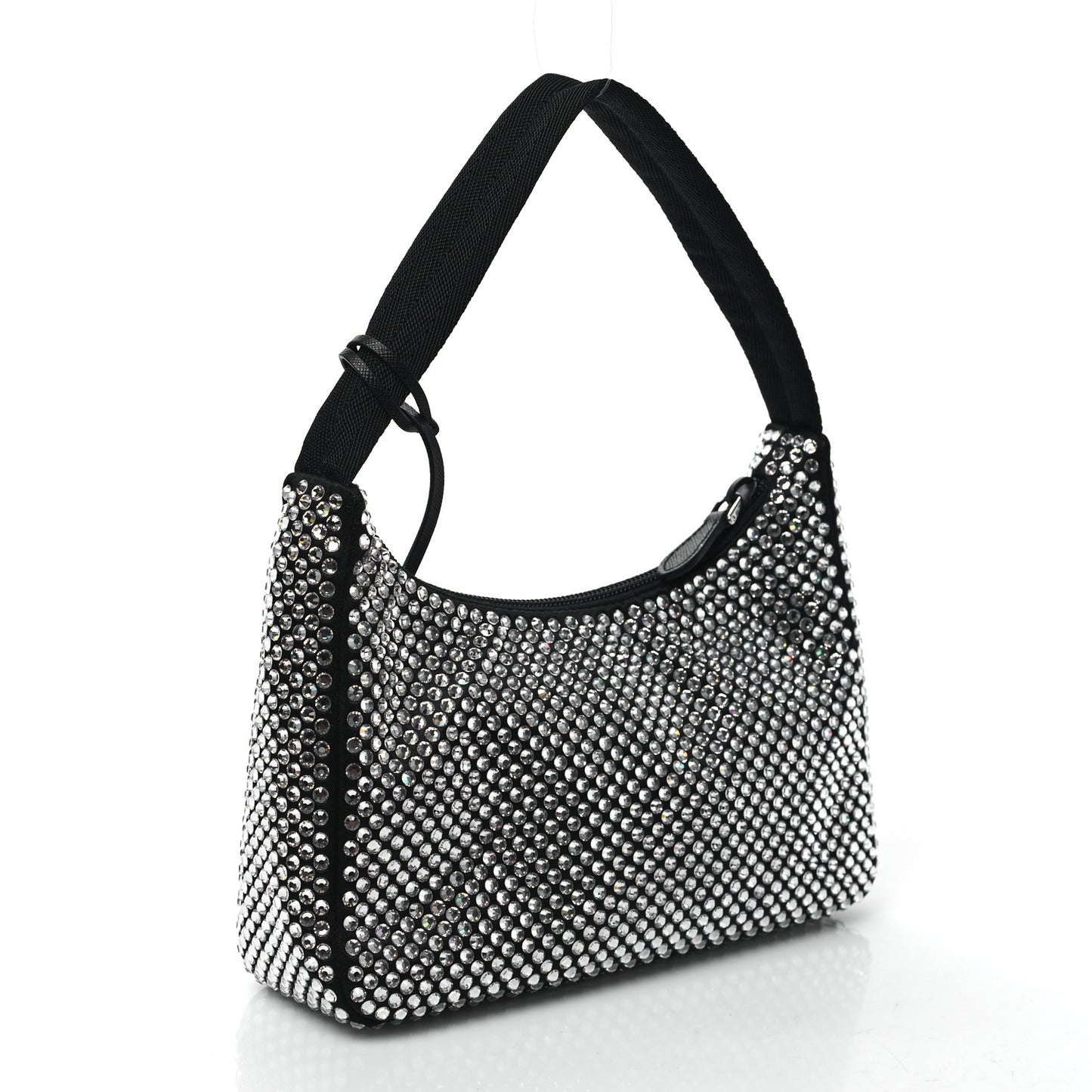 Satin Crystal Mini Re-Edition 2000 Bag Cristal