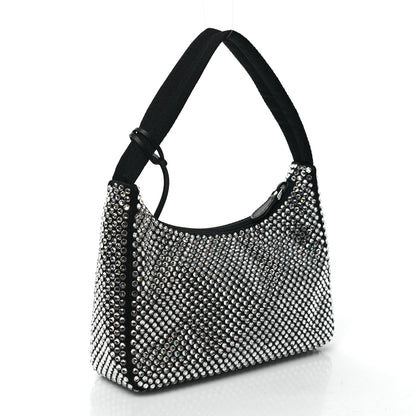 Prada Satin Crystal Mini Re-Edition 2000 Bag Cristal 3 of 8