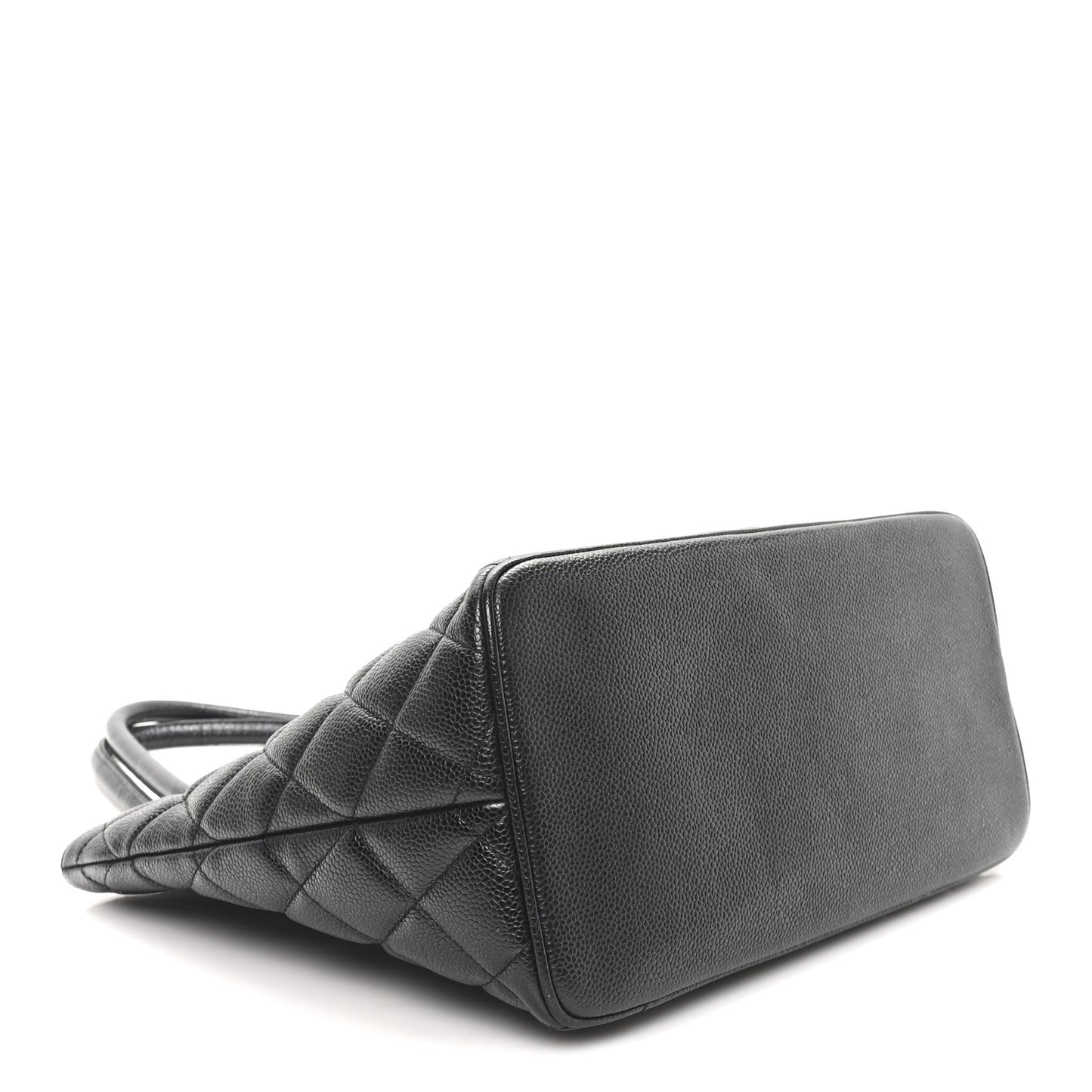 Caviar Quilted Medallion Tote Black