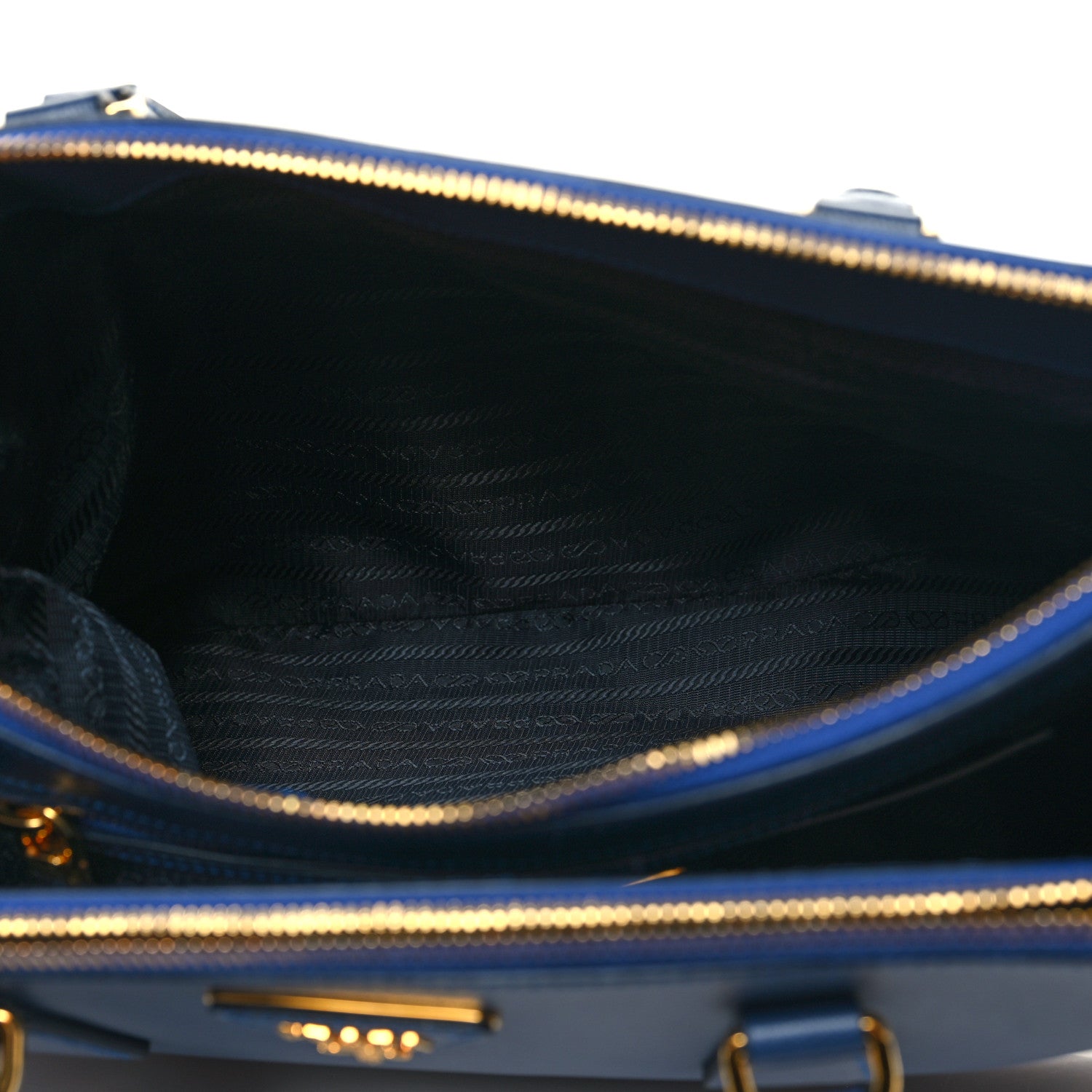 Prada Saffiano Medium Galleria Double Zip Tote Bluette 6 of 14