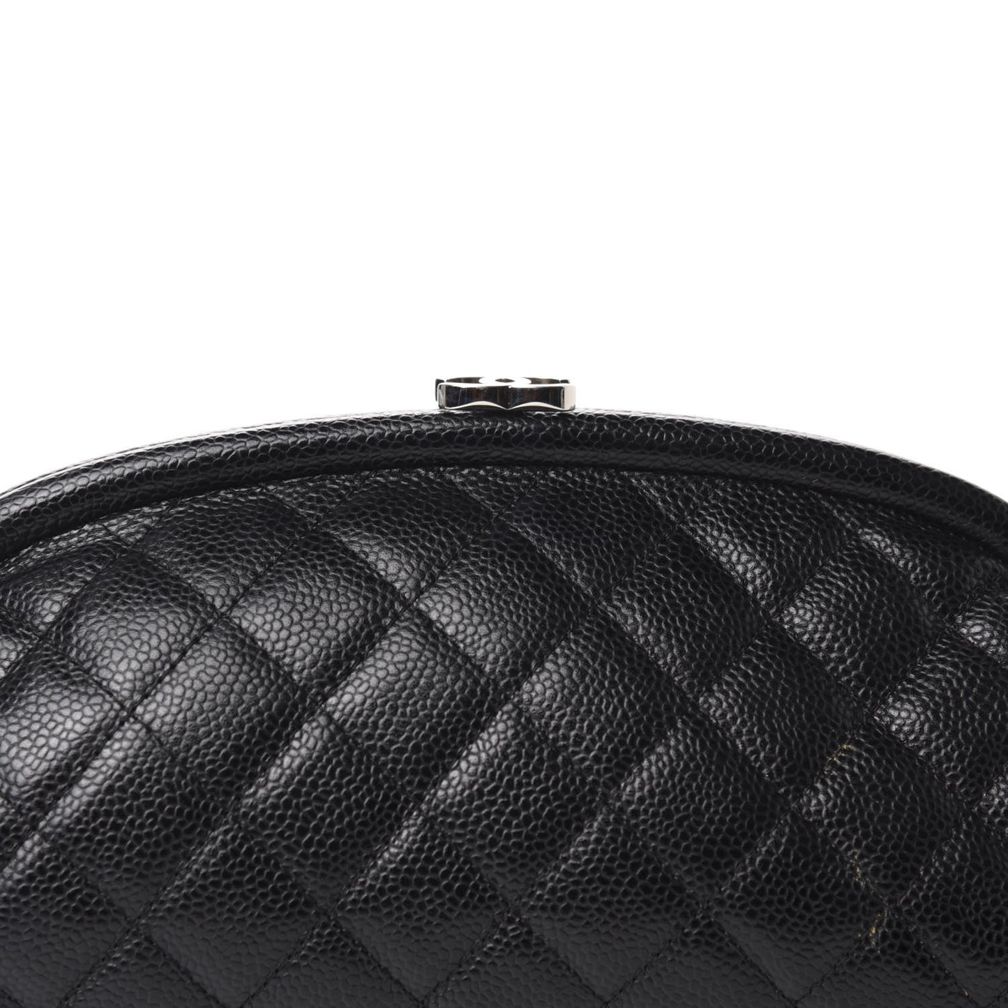 Caviar Quilted Timeless Clutch Black