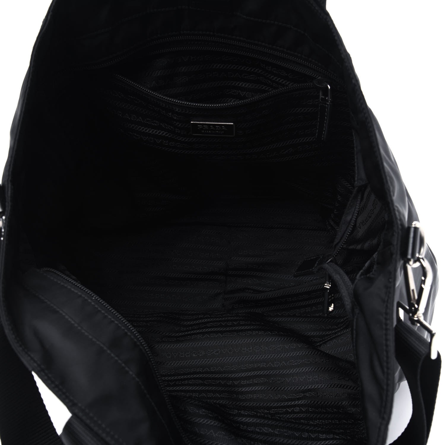 Prada Tessuto Nylon Tote Black 6 of 14