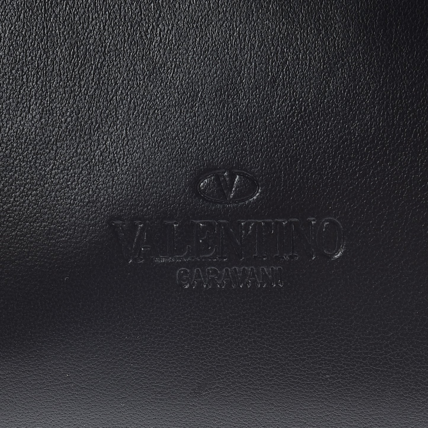 Lambskin Rockstud Spike Belt Bag 75 Black