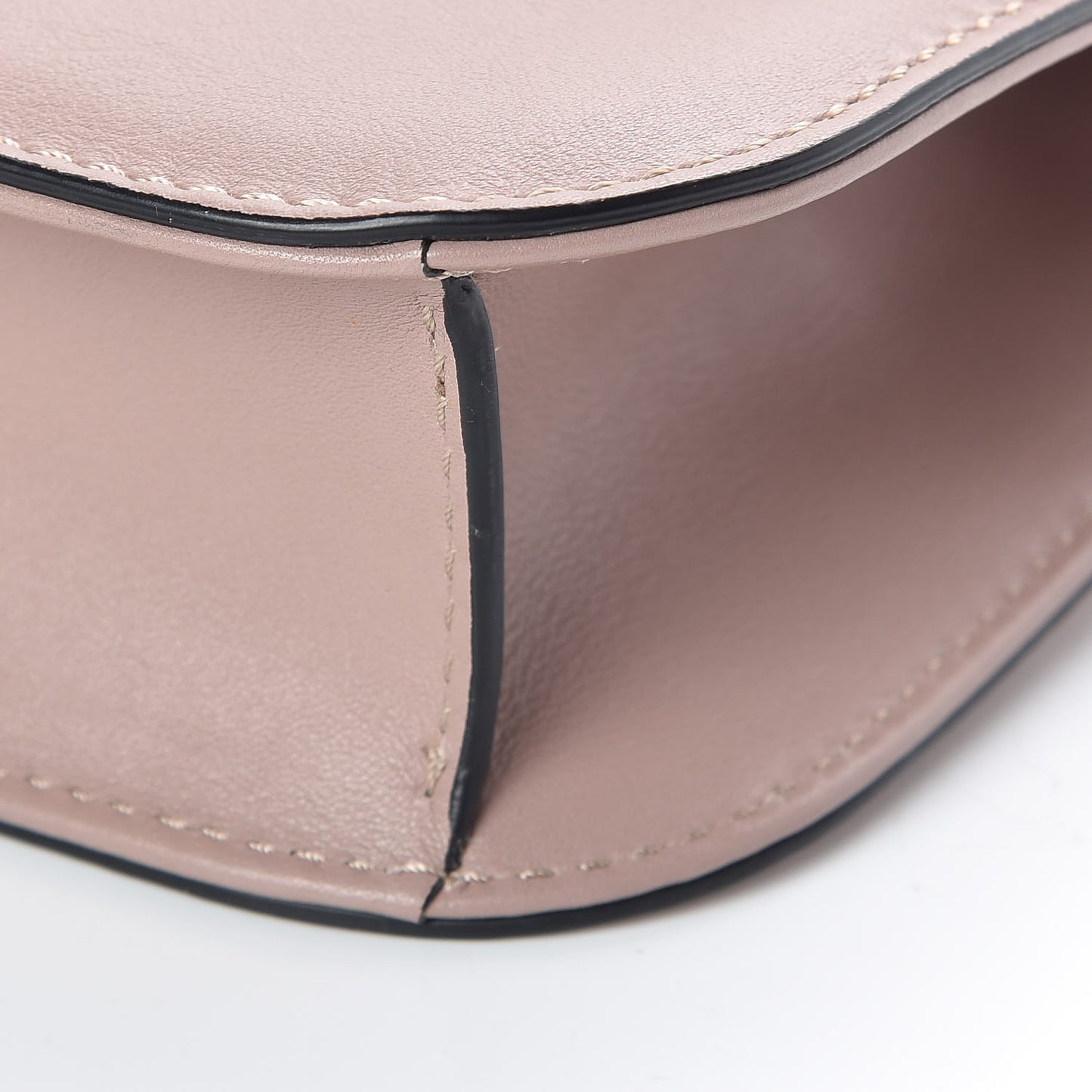 Vitello Small Glam Lock Rockstud Flap Poudre