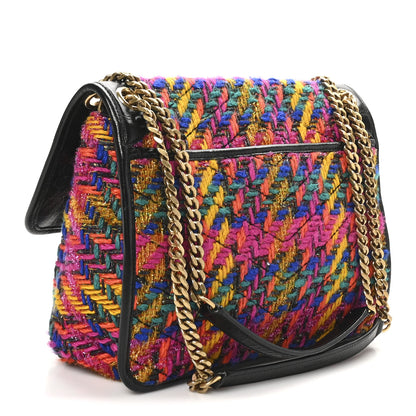 Saint Laurent Tweed Calfskin Matelasse Monogram Medium Niki Chain Satchel Multicolor 3 of 10