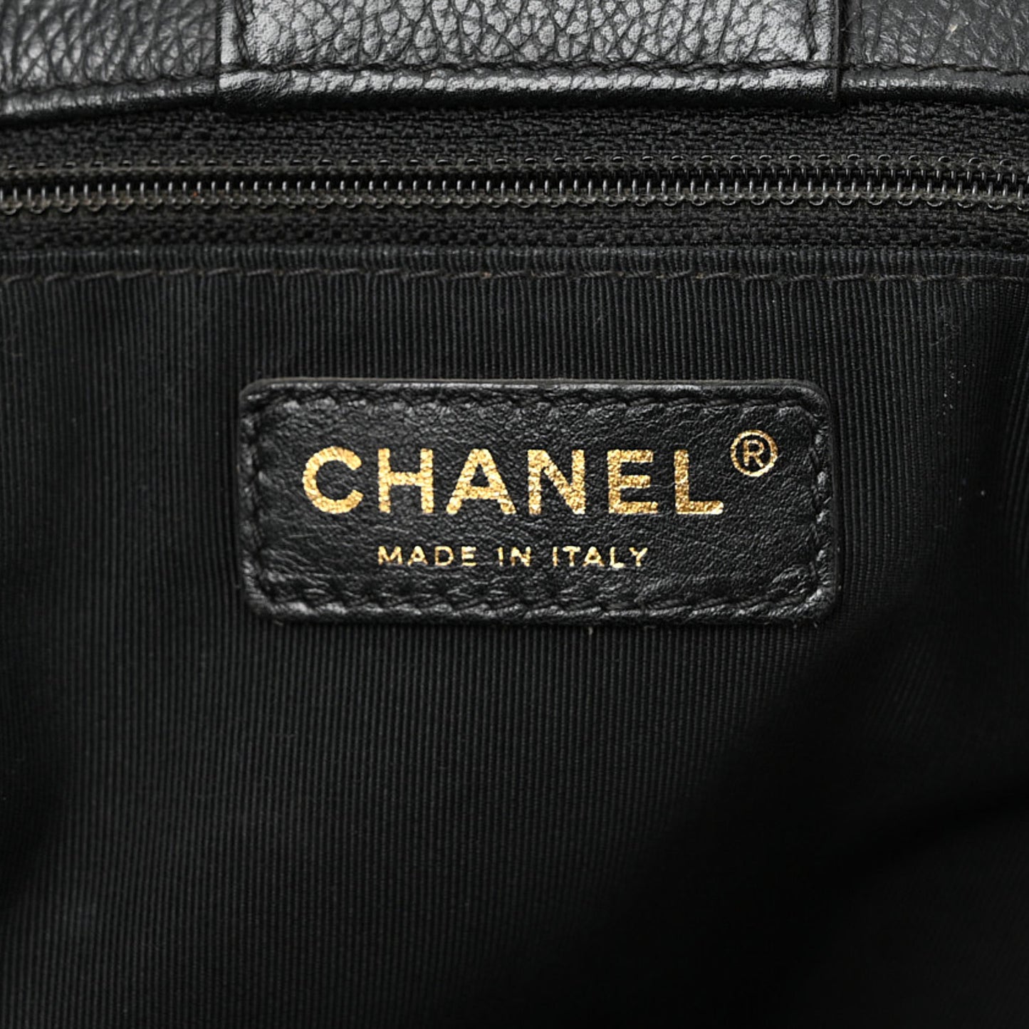 Calfskin Cerf Executive Shopper Tote Black