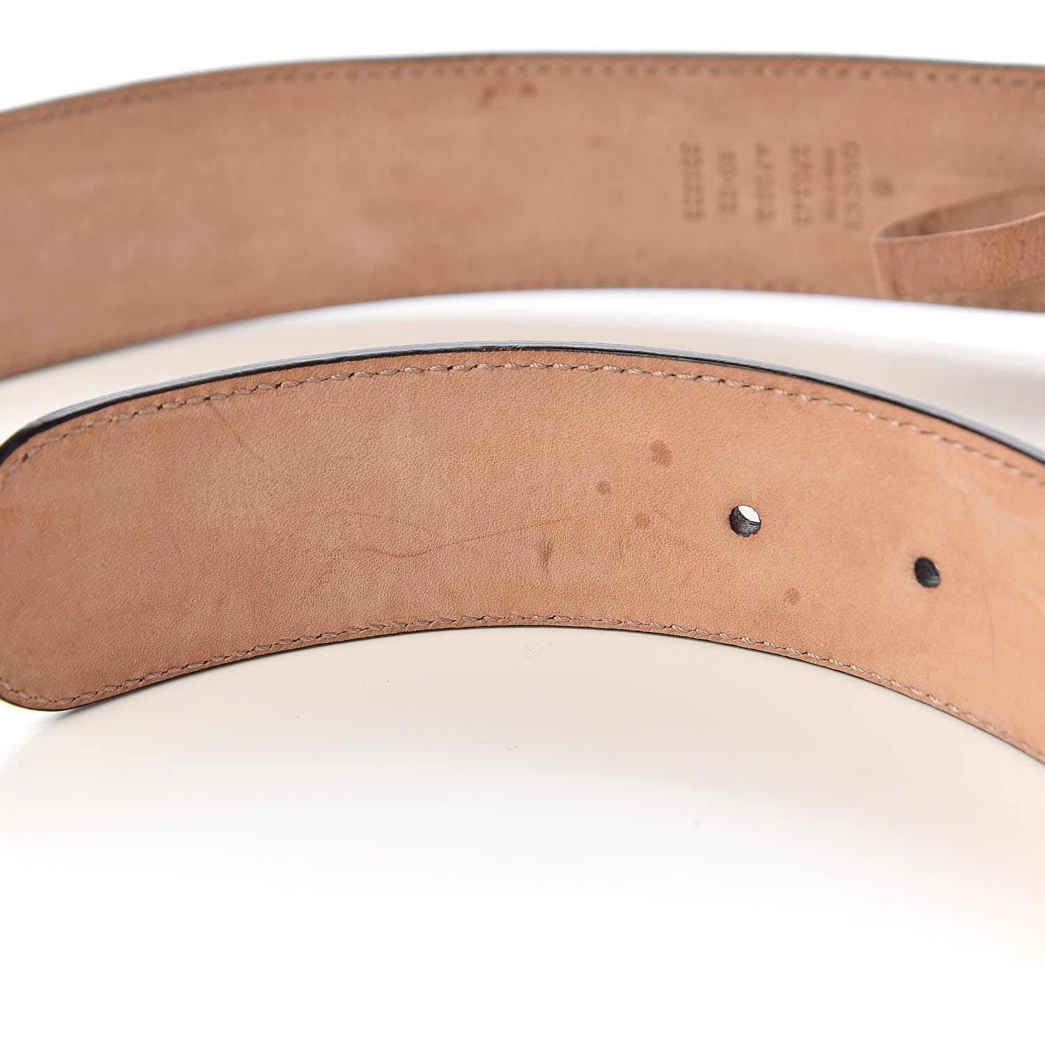 Gucci Calfskin Interlocking G 37mm Belt 80 32 Nut Brown 8 of 9