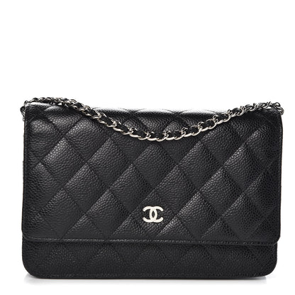 Chanel Caviar Quilted Wallet On Chain WOC Black 1 of 12