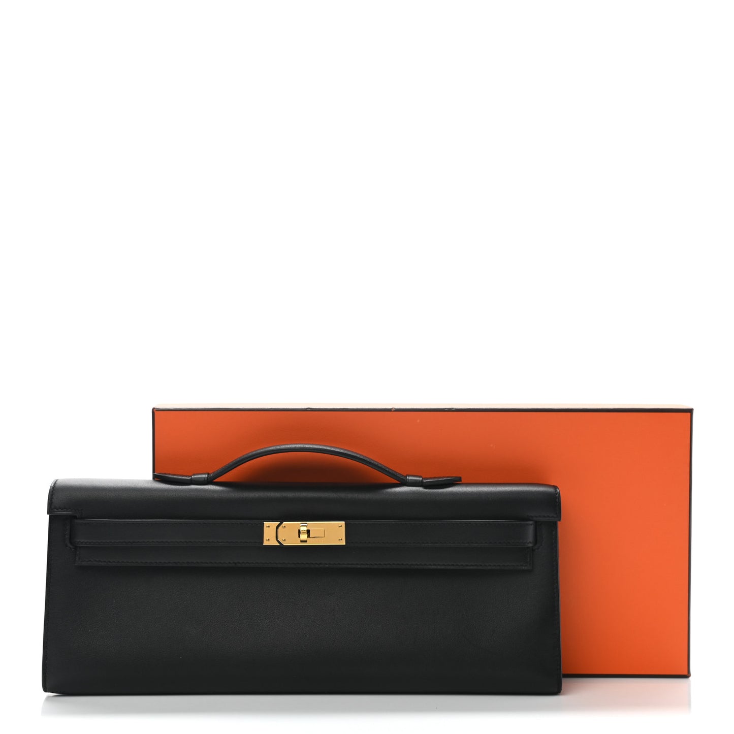 Swift Kelly Cut Clutch Pochette Black