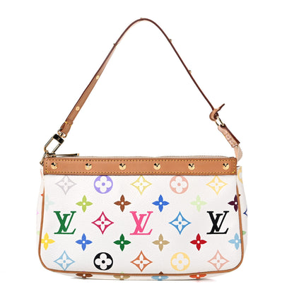 Louis Vuitton Monogram Multicolor Pochette Accessories White 1 of 17