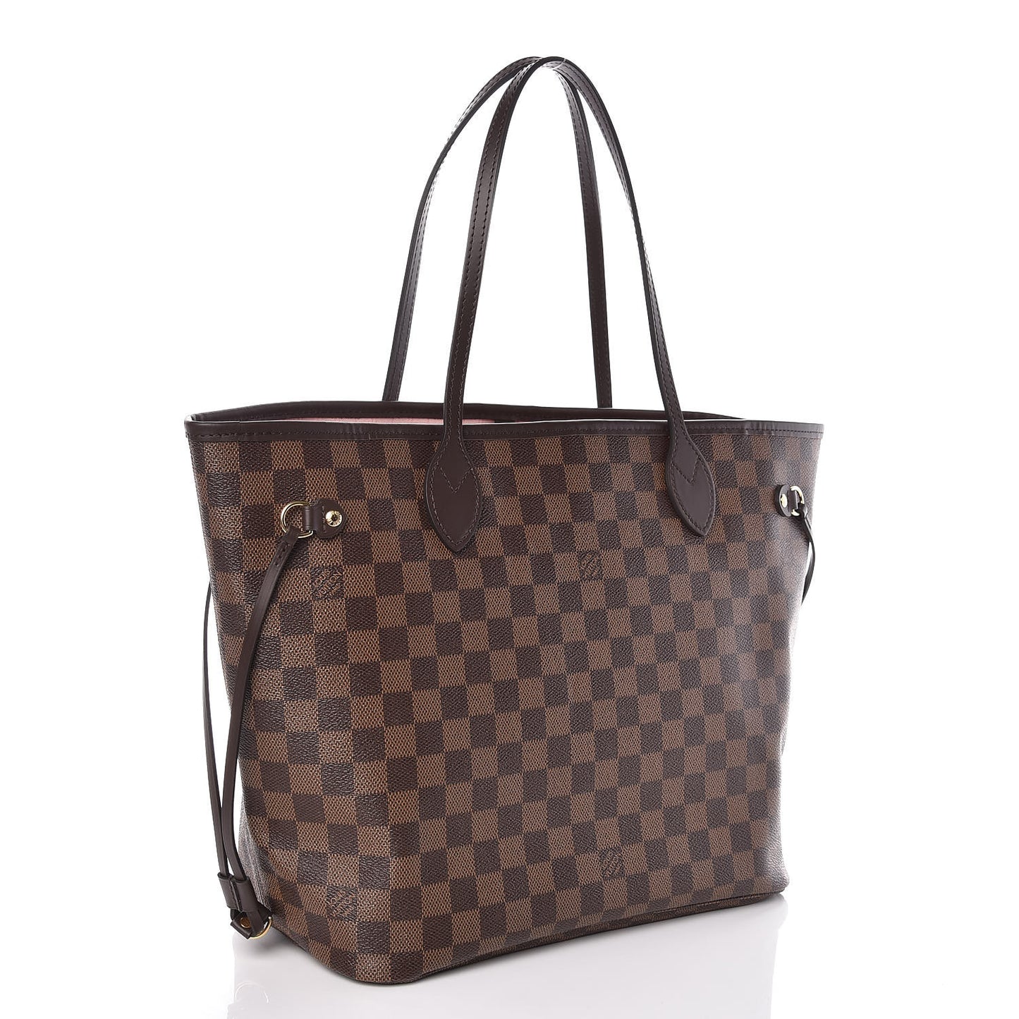 Damier Ebene Neo Neverfull MM Rose Ballerine