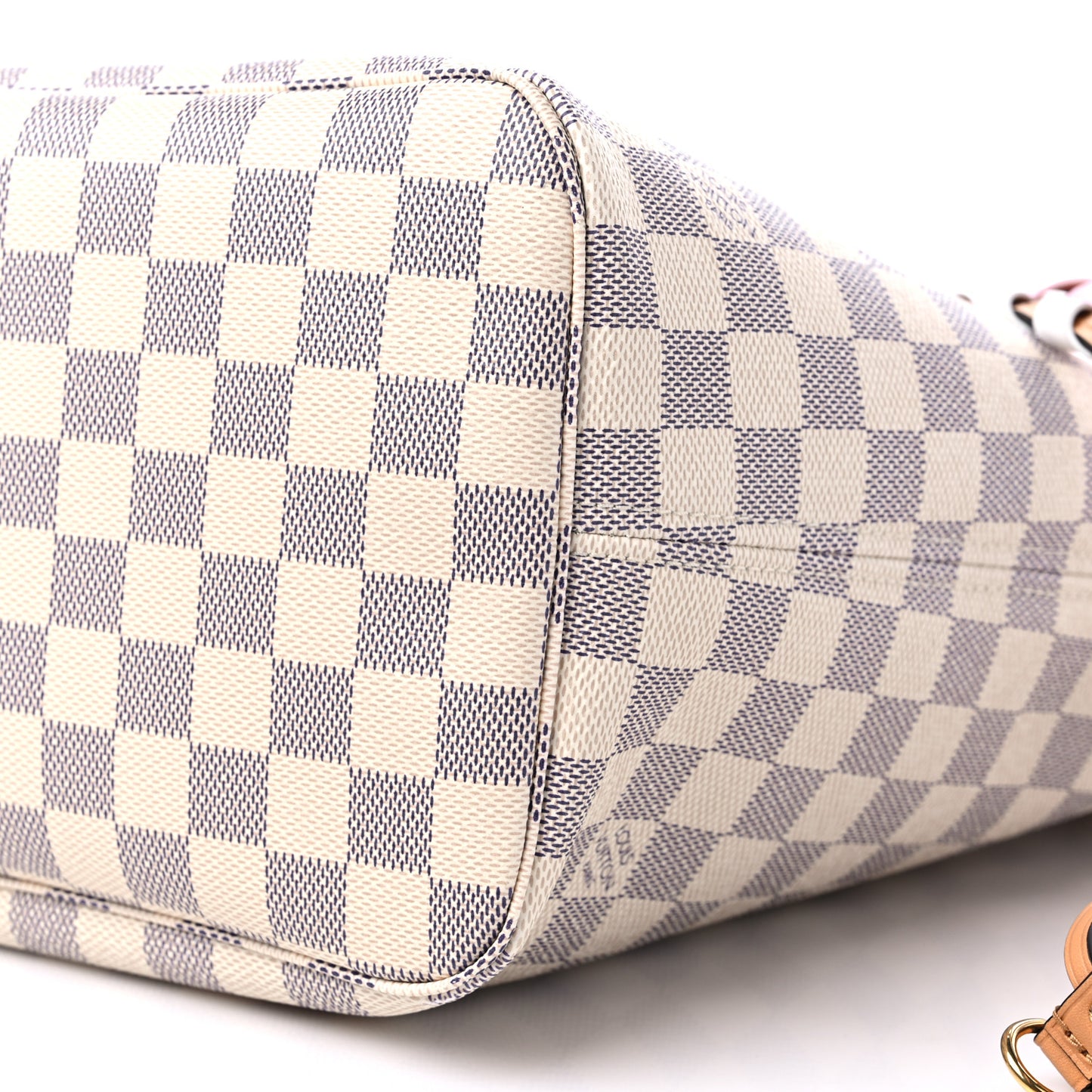 Damier Azur Braided Neverfull MM Orange
