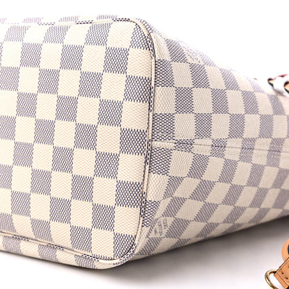 Louis Vuitton Damier Azur Braided Neverfull MM Orange 9 of 10