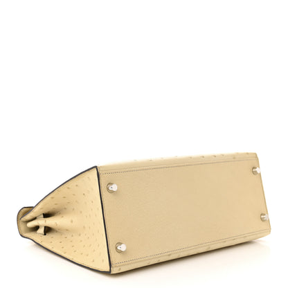 Hermes Ostrich Kelly Sellier 28 Parchemin 4 of 11