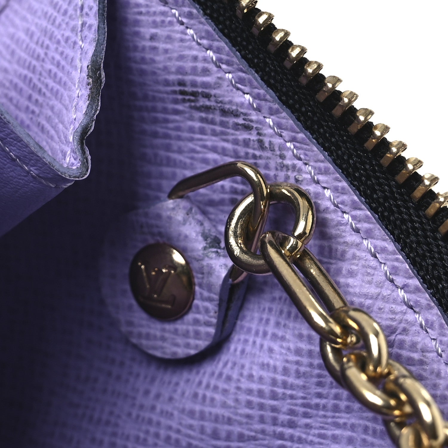 Louis Vuitton Monogram Multicolor Key Pouch Black Violet 8 of 10