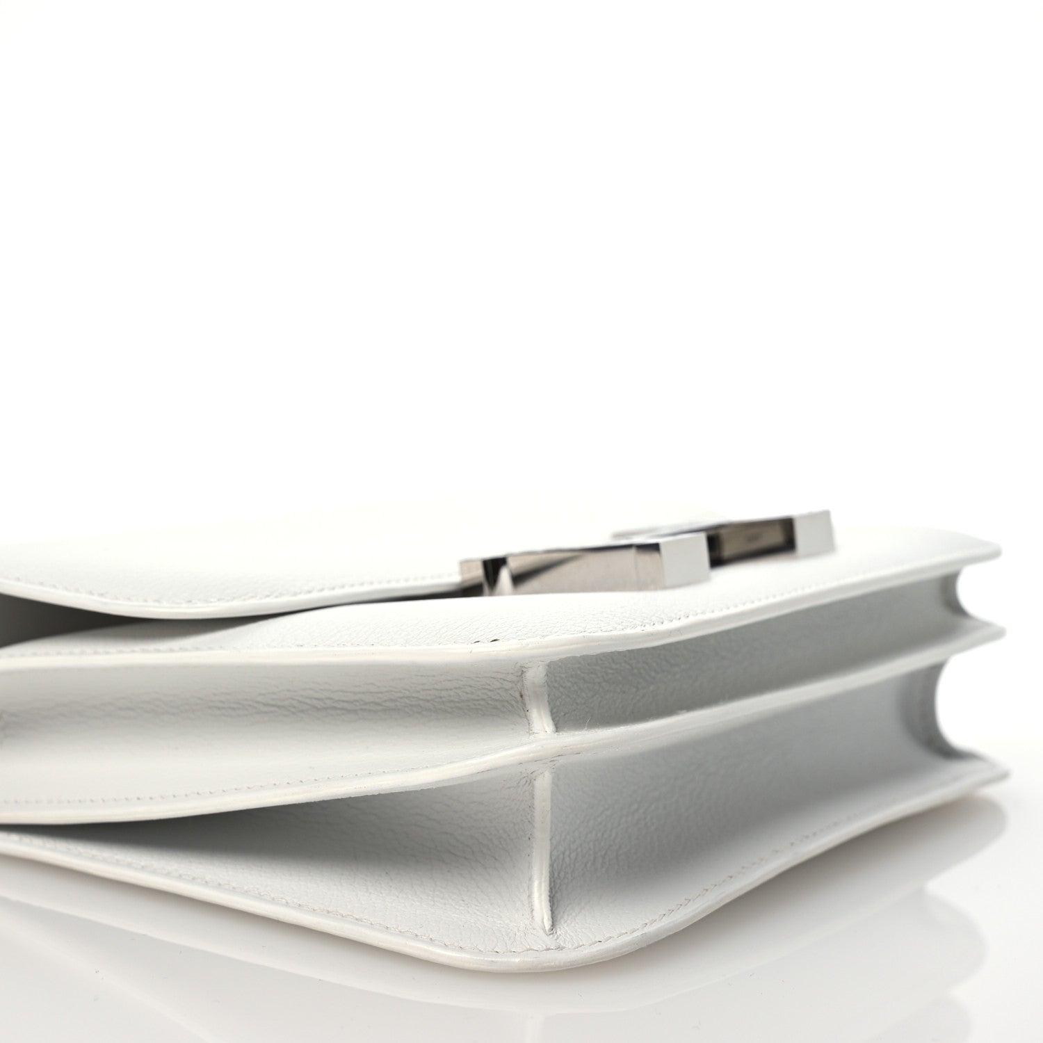 Hermes Evercolor Shiny Alligator Constance 18 New White Gris Ciment 8 of 11