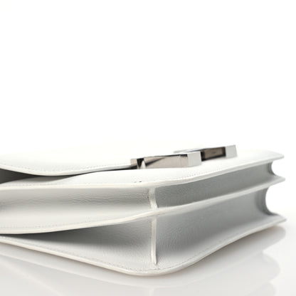 Hermes Evercolor Shiny Alligator Constance 18 New White Gris Ciment 8 of 11