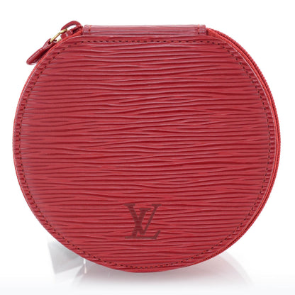 Louis Vuitton Epi Ecrin Bijoux 12cm Jewelry Box Red 1 of 7