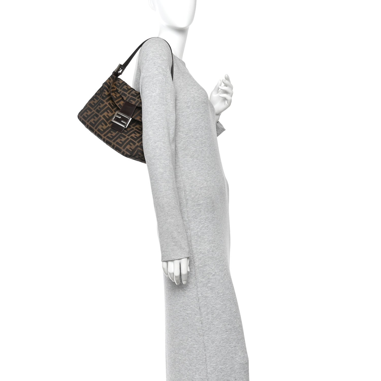 Fendi Zucca Shoulder Bag Tobacco 2 of 14