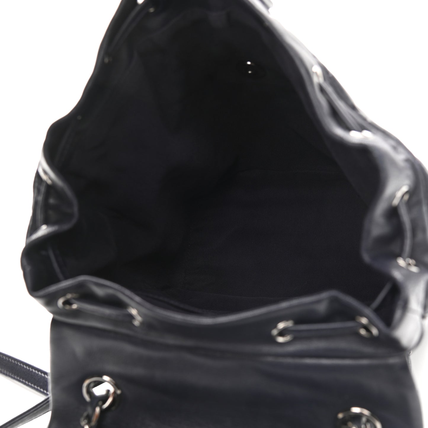 Lambskin Quilted Small Urban Spirit Backpack Navy