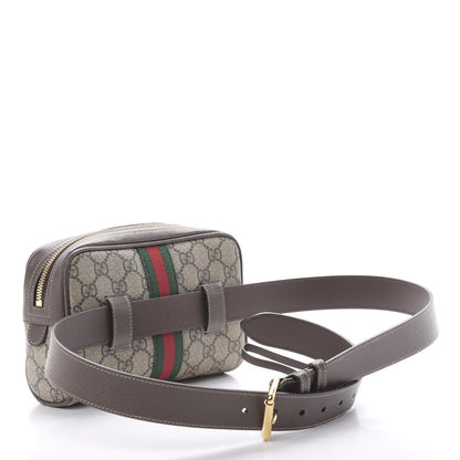 Gucci GG Supreme Monogram Web Small Ophidia Belt Bag 95 38 Dark Brown 3 of 14