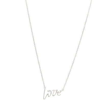 Tiffany Sterling Silver Paloma Picasso Graffiti Love Pendant Necklace 1 of 4