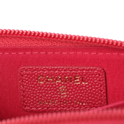 Chanel Caviar Quilted Boy Zip Around Coin Purse Wallet Fuchsia 6 of 8