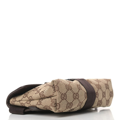 Gucci Monogram Waist Pouch Bag Dark Brown 4 of 9