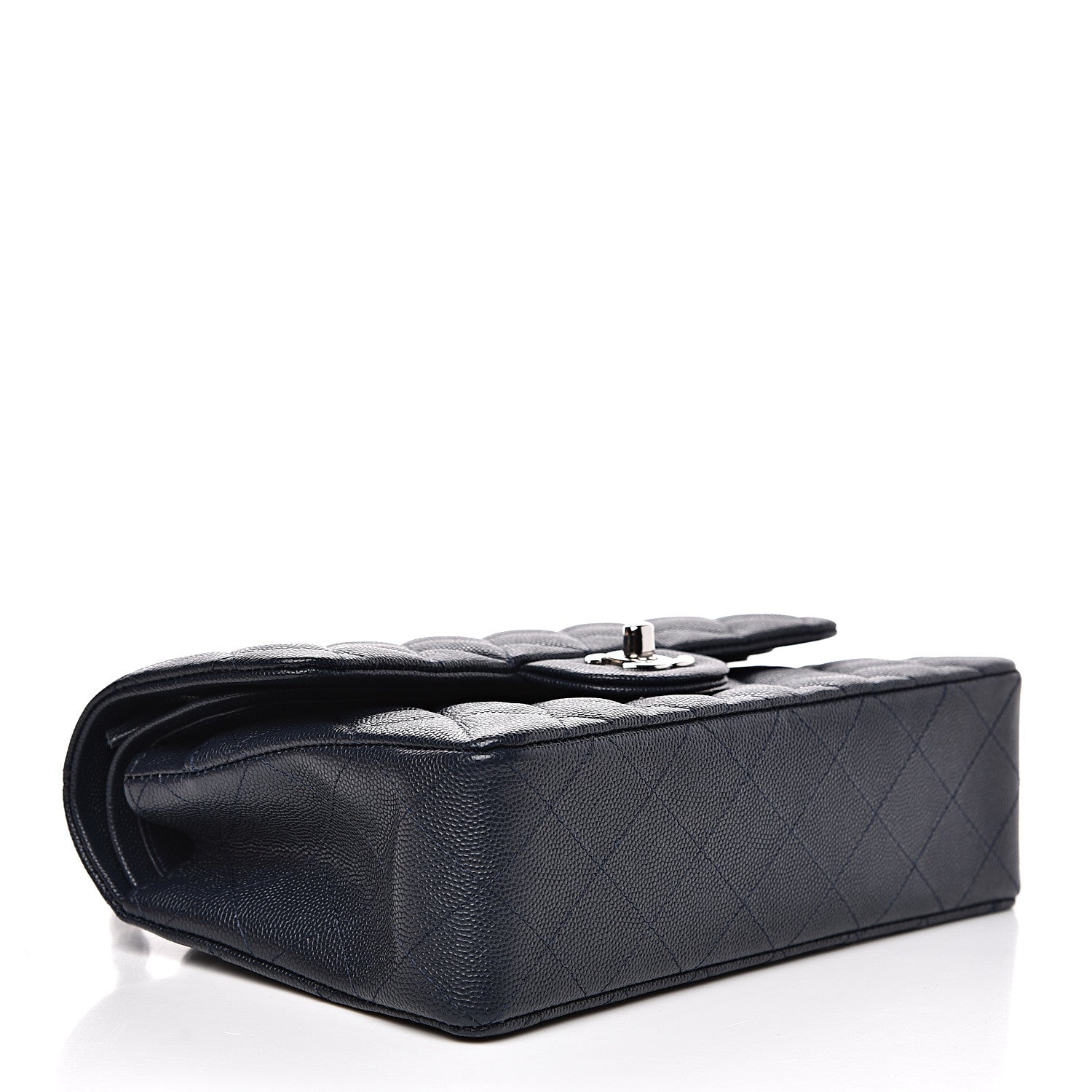 Chanel Caviar Quilted Small Double Flap Navy 3 of 14