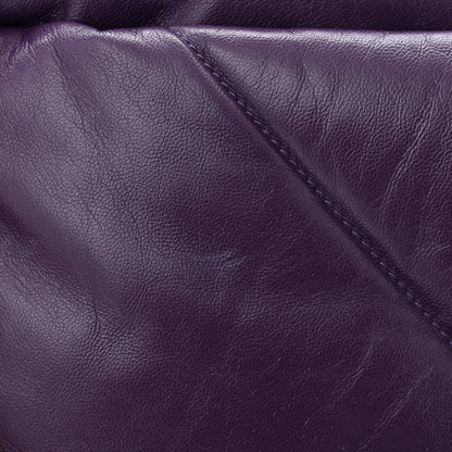 Prada Nappa Soft Padded Logo Embossed Triangle Quilted Shoulder Bag Viola 12 of 12