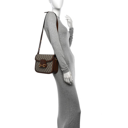 Gucci GG Supreme Monogram Horsebit 1955 Shoulder Bag Beige Brown Sugar 2 of 10