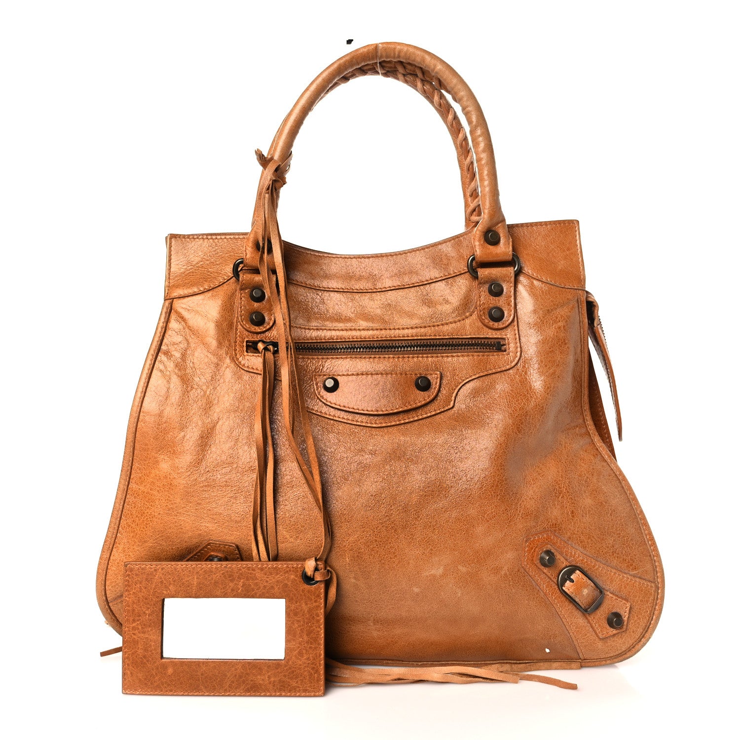 Balenciaga Chevre Classic Hardware Mid Afternoon Tote Camel 1 of 9