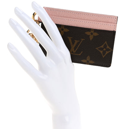 Louis Vuitton Monogram LV Charms Card Holder Rose Ballerine 2 of 6