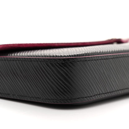 Louis Vuitton Epi Pochette Felicie Black Hot Pink 10 of 16