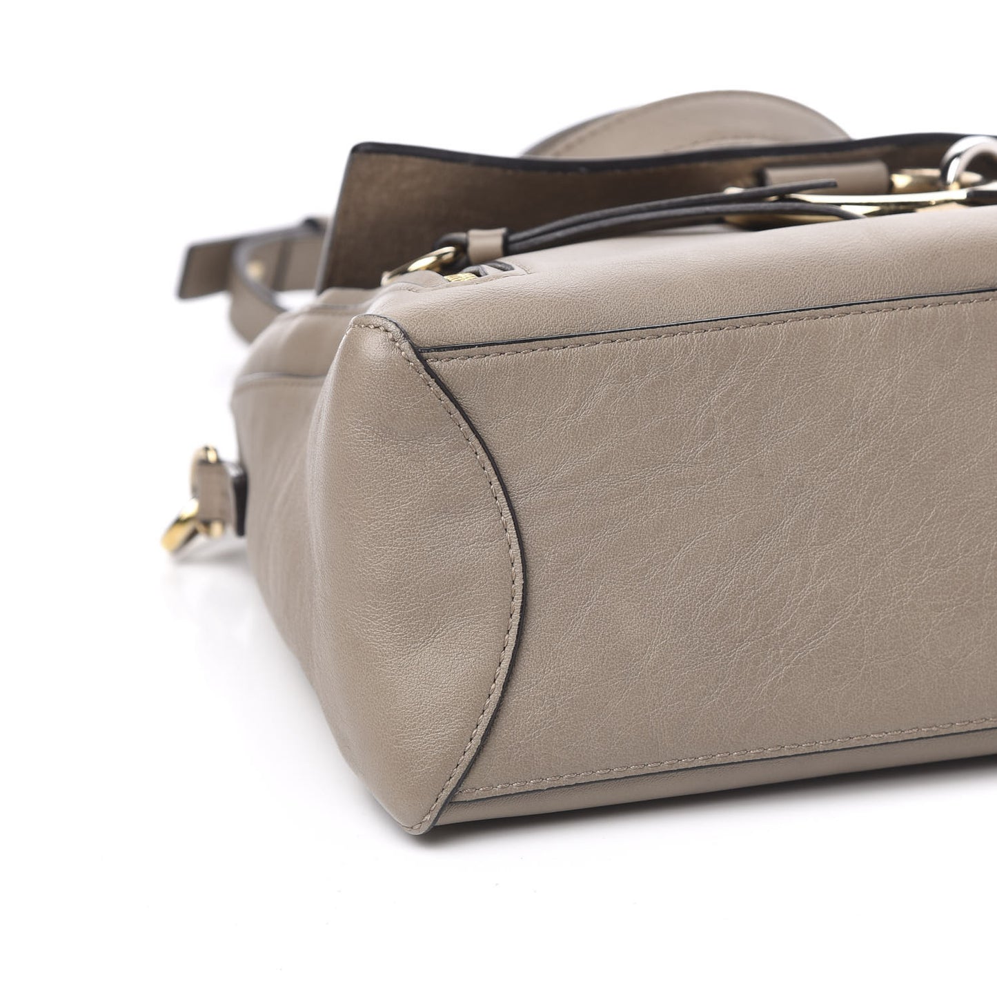 Calfskin Small Faye Day Shoulder Bag Motty Grey