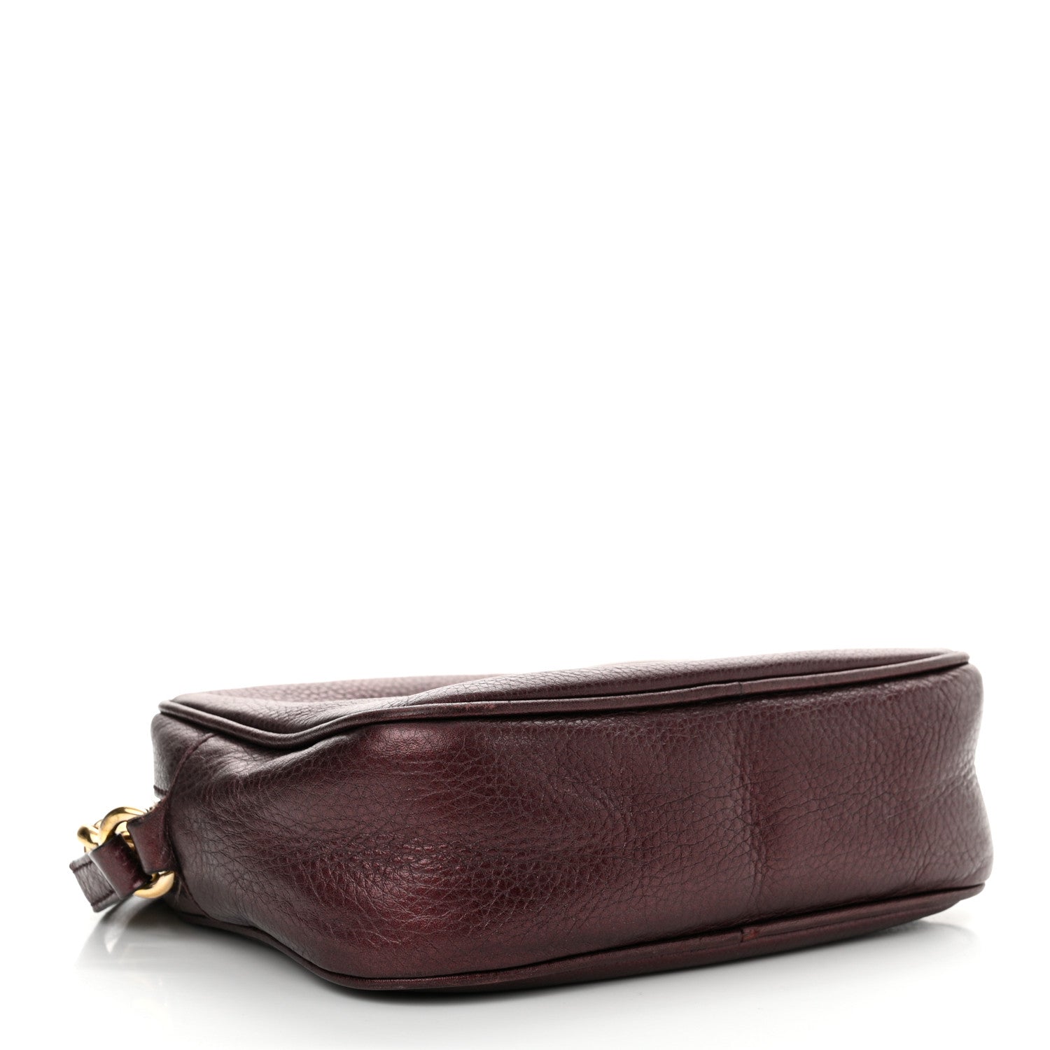 Gucci Metallic Pebbled Calfskin Small Soho Disco Bag Burgundy 4 of 17