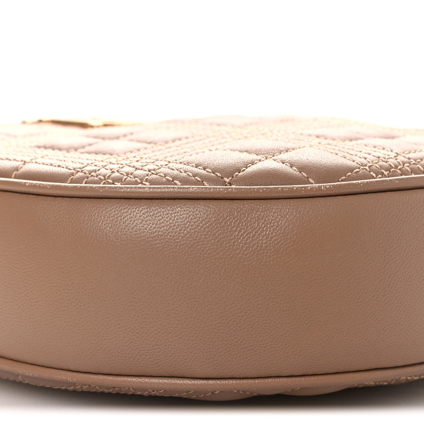 Lambskin Quilted New Louise Bag Camel