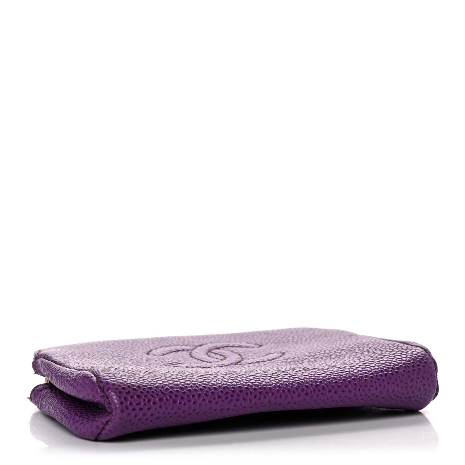 Chanel Caviar Timeless CC Cosmetic Pouch Purple 4 of 9