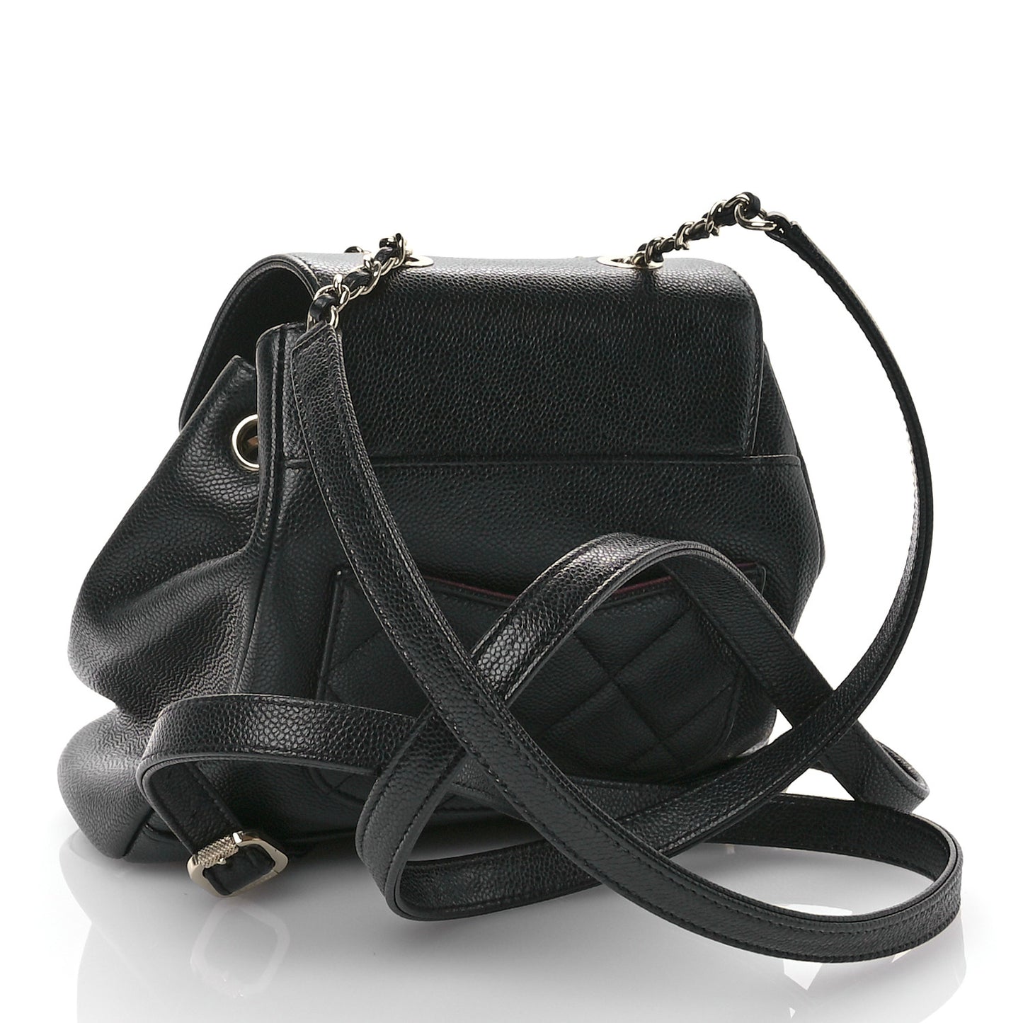Caviar Quilted Mini Business Affinity Backpack Black
