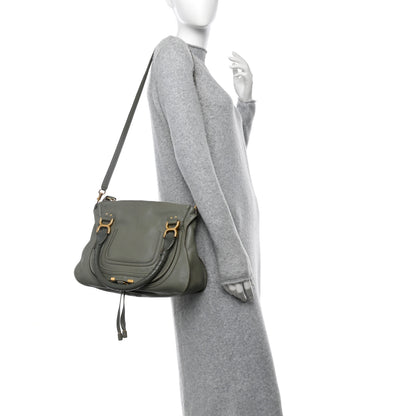 Chloe Calfskin Medium Marcie Satchel Baobab Green 2 of 12