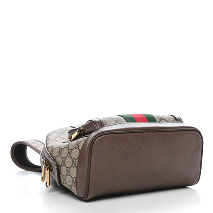 Gucci GG Supreme Monogram Calfskin Web Small Ophidia Day Backpack Beige Ebony New Acero 4 of 9