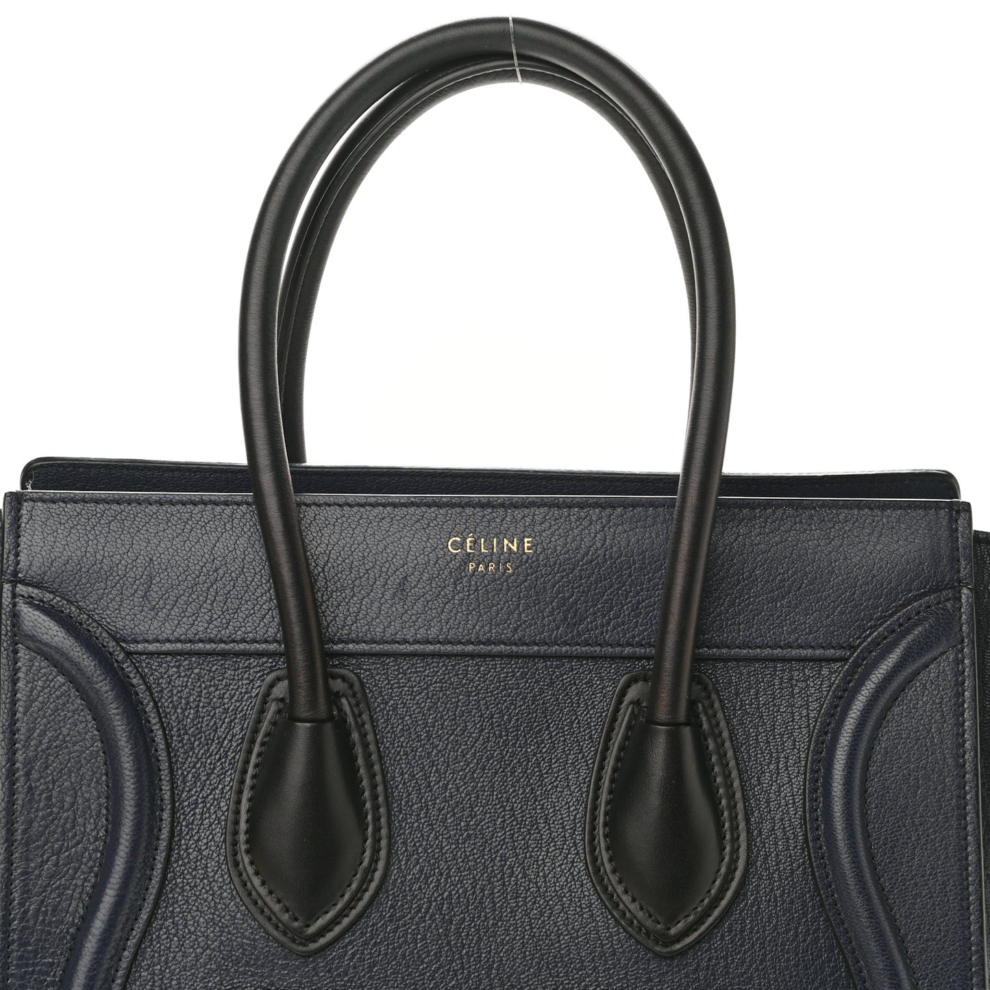 Goatskin Micro Luggage Navy Blue
