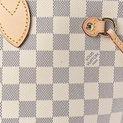 Louis Vuitton Damier Azur Neo Neverfull MM Rose Ballerine 9 of 12