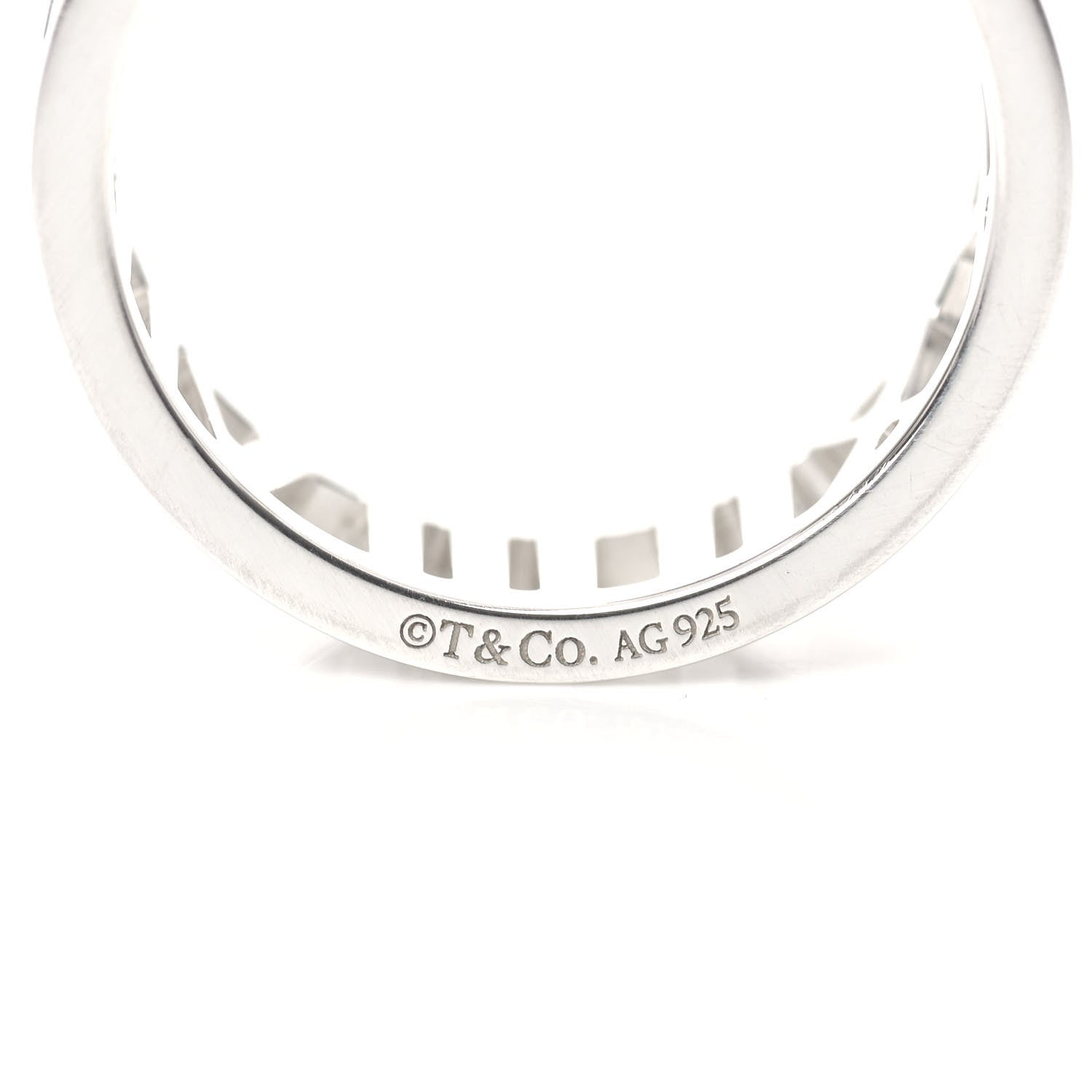 Tiffany Sterling Silver Wide Atlas Open Ring 54 6.75 4 of 4