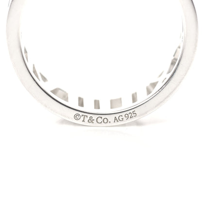 Tiffany Sterling Silver Wide Atlas Open Ring 54 6.75 4 of 4