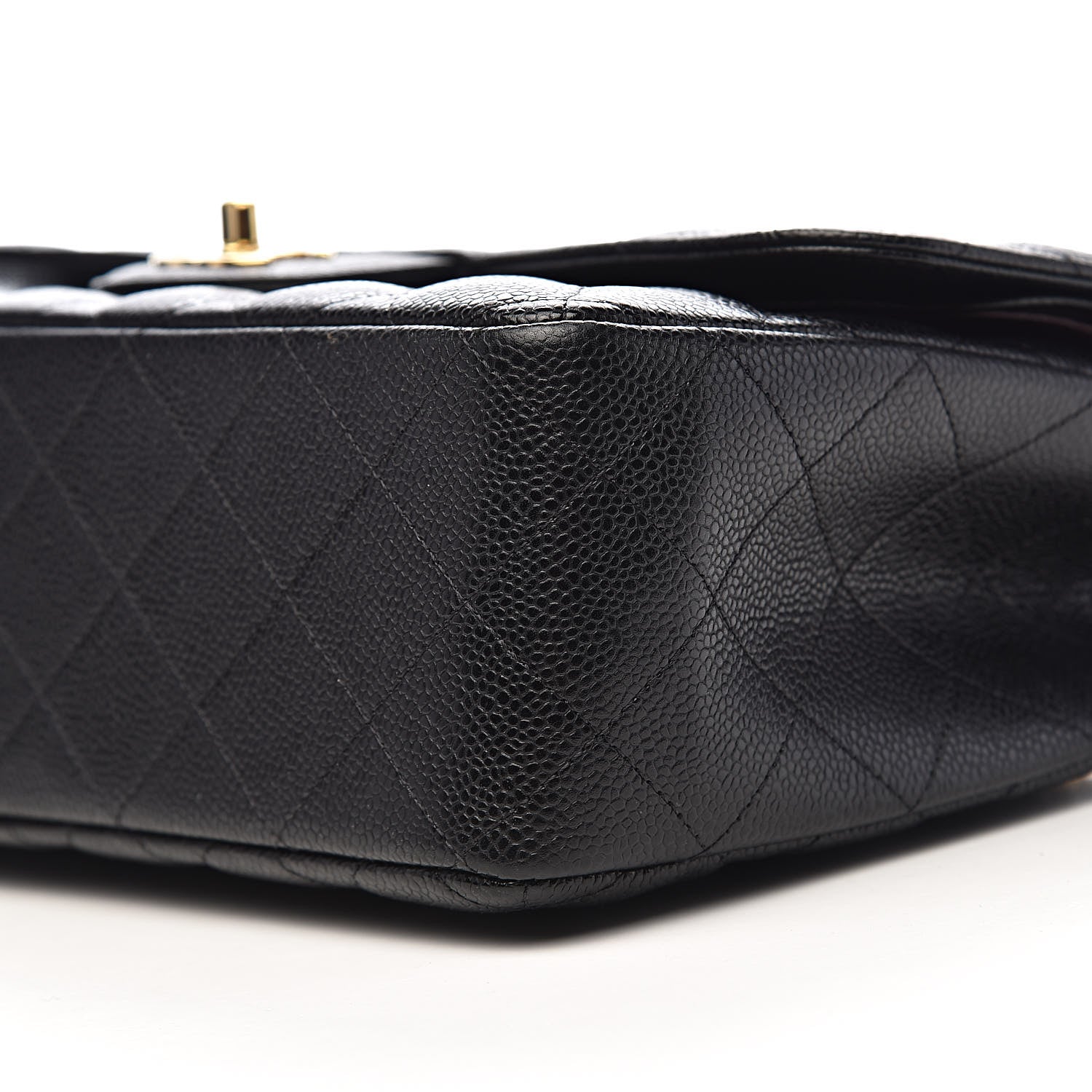 Chanel Caviar Quilted Jumbo Double Flap Black 11 of 12