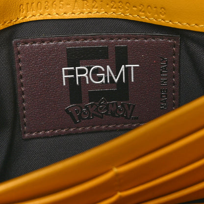 Fendi X FRGMT X POKEMON Glazed Fabric FF Pokemon Print Continental Wallet On Chain Tobacco Moro Giallo Tobacco Moro Giallo 8 of 12