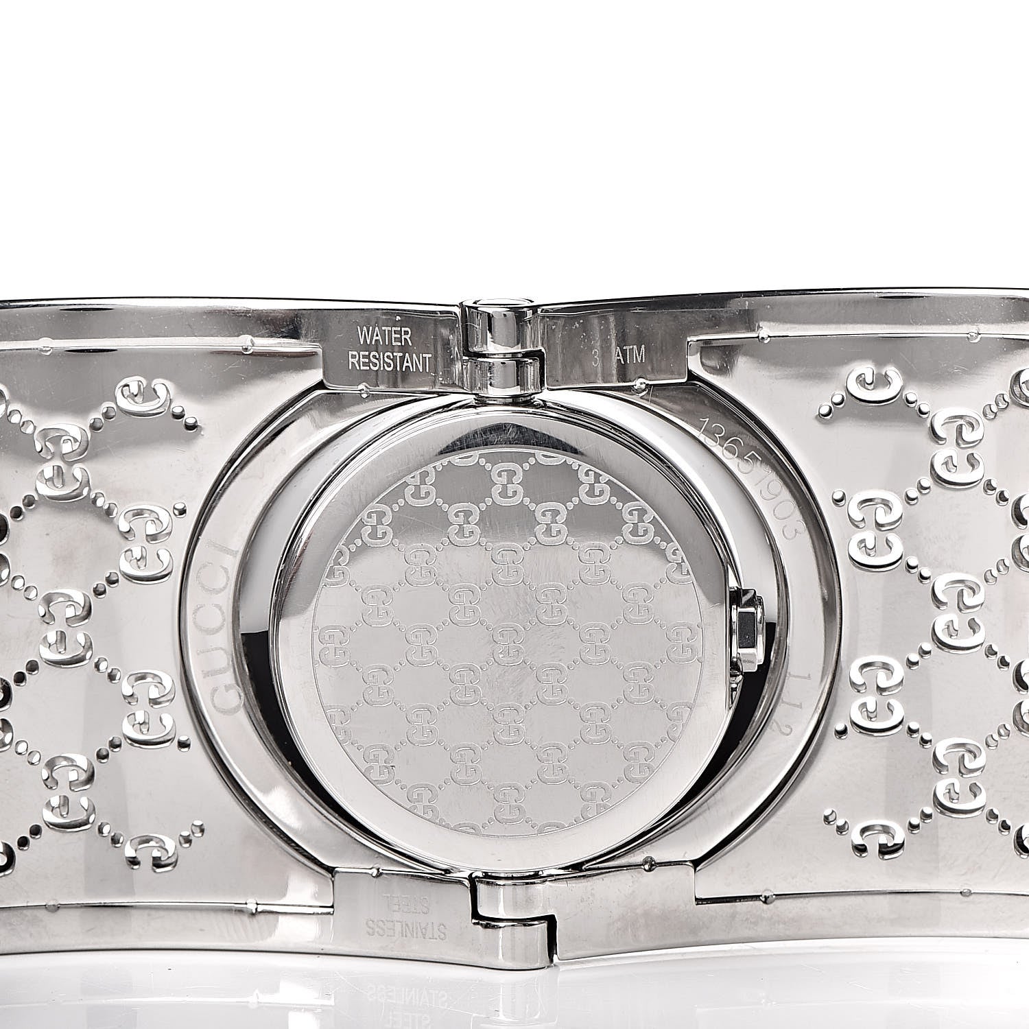 Gucci Stainless Steel Diamond Bezel Mother of Pearl 33mm Twirl Quartz Watch 5 of 7